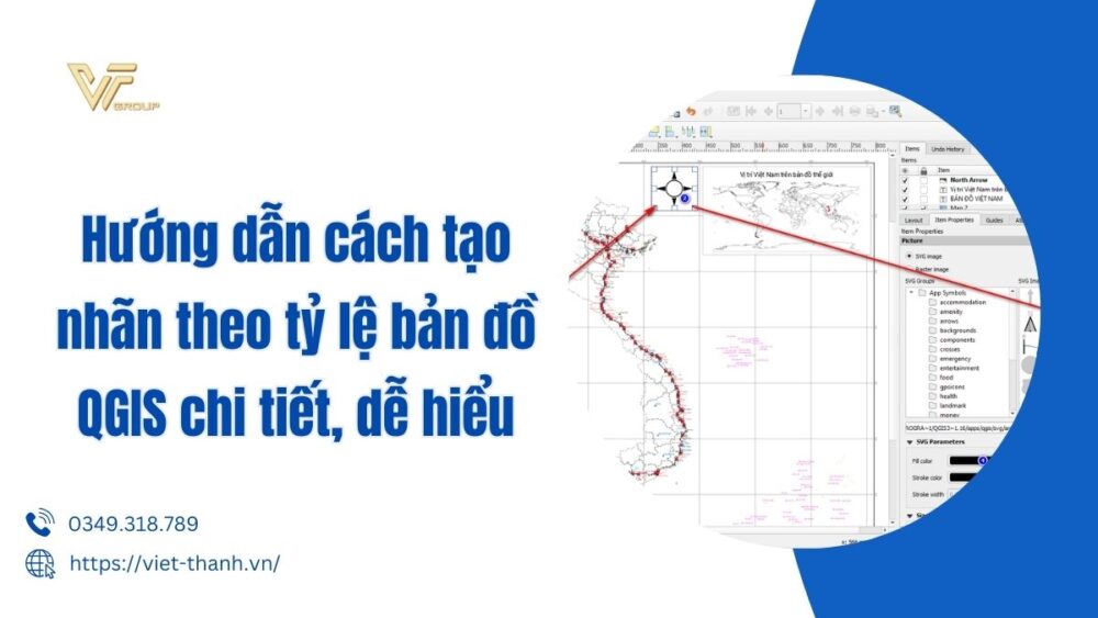 Tạo nhãn theo tỷ lệ bản đồ QGIS