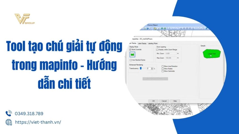 Tool tạo chú giải tự động trong mapinfo