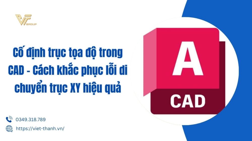 cố định trục tọa độ trong cad