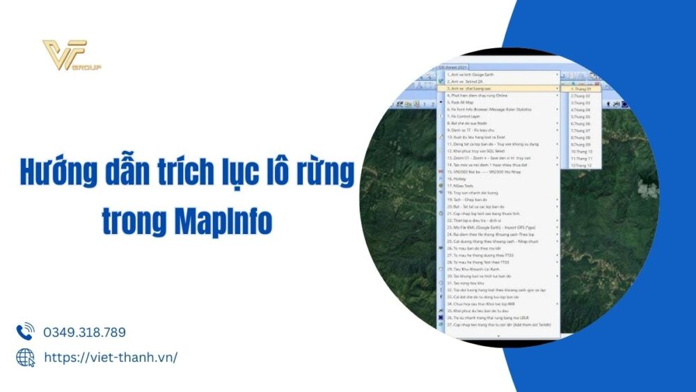trích lục lô rừng trong mapinfo
