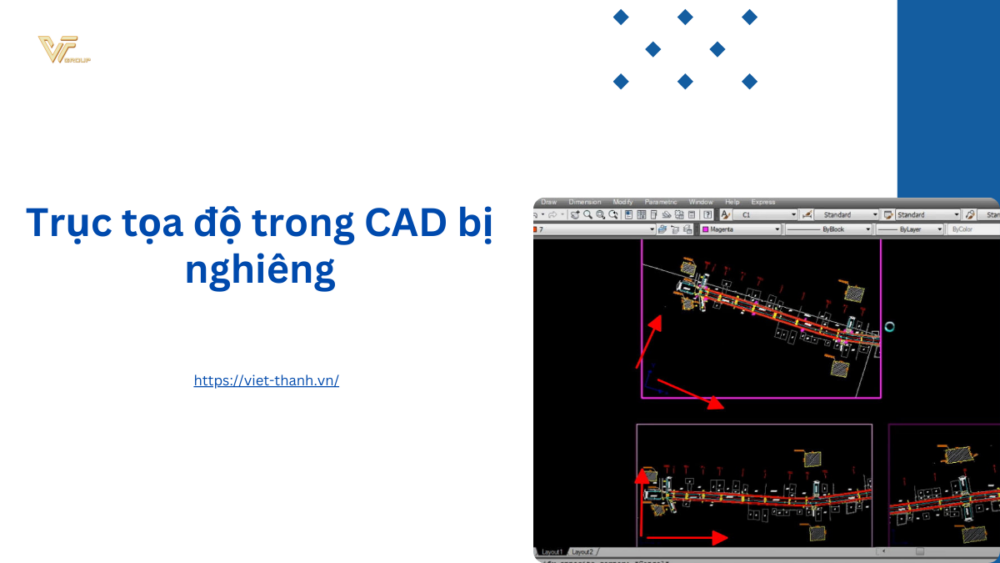 Trục tọa độ trong CAD bị nghiêng