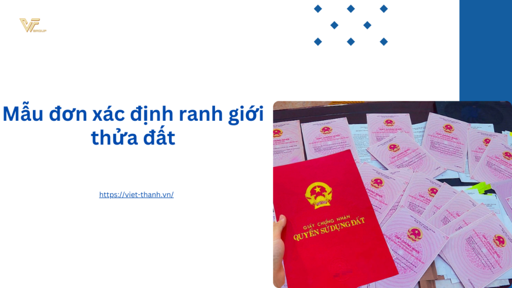 Mẫu đơn xác định ranh giới thửa đất