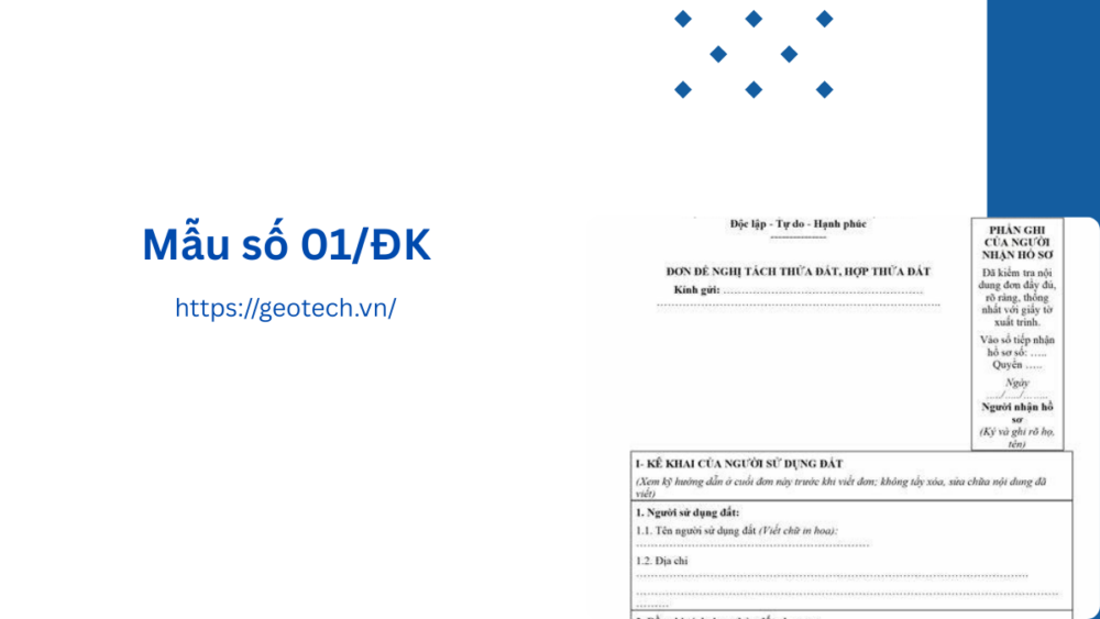 Mẫu số 01/ĐK