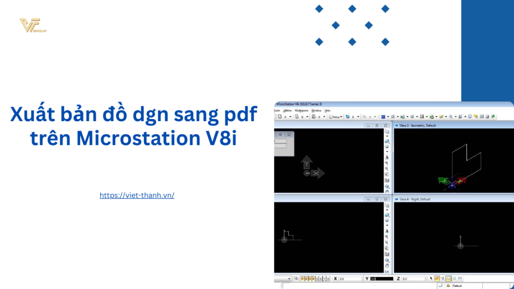 Xuất bản đồ dgn sang pdf trên Microstation V8i