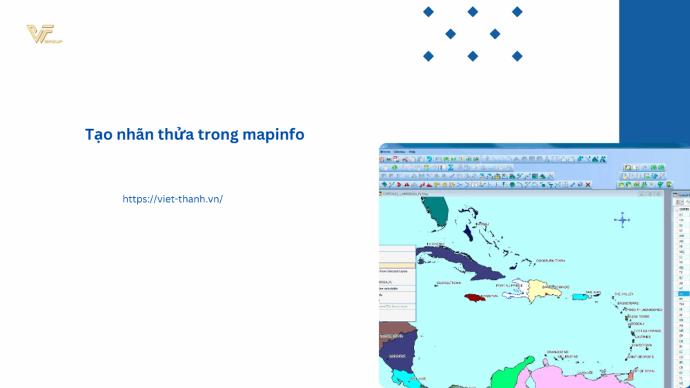 Tạo nhãn thửa trong mapinfo