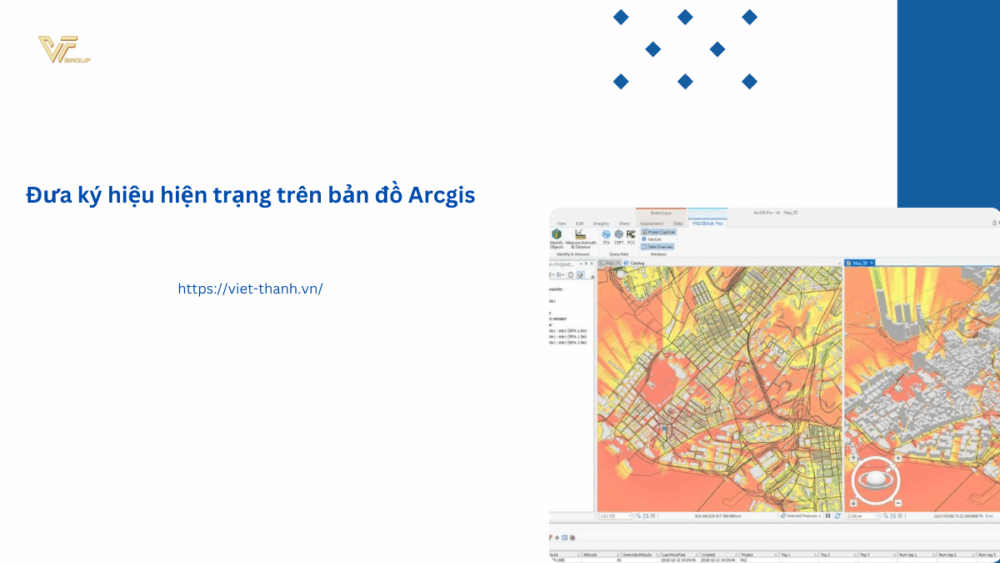 Đưa ký hiệu hiện trạng trên bản đồ Arcgis