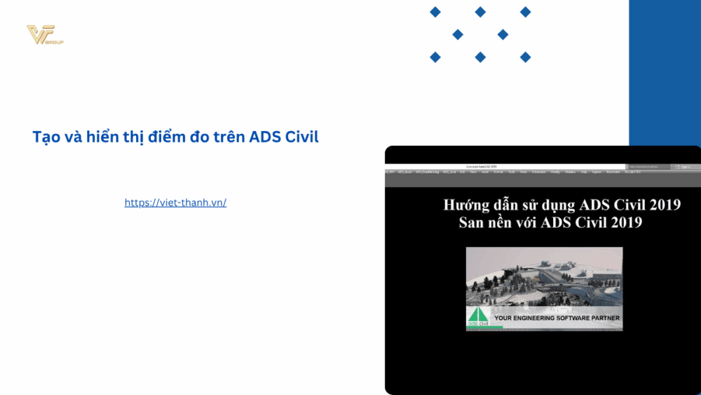 Tạo và hiển thị điểm đo trên ADS Civil
