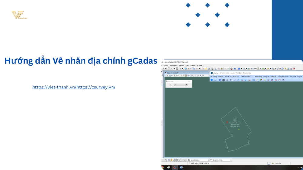 Hướng dẫn Vẽ nhãn địa chính gCadas