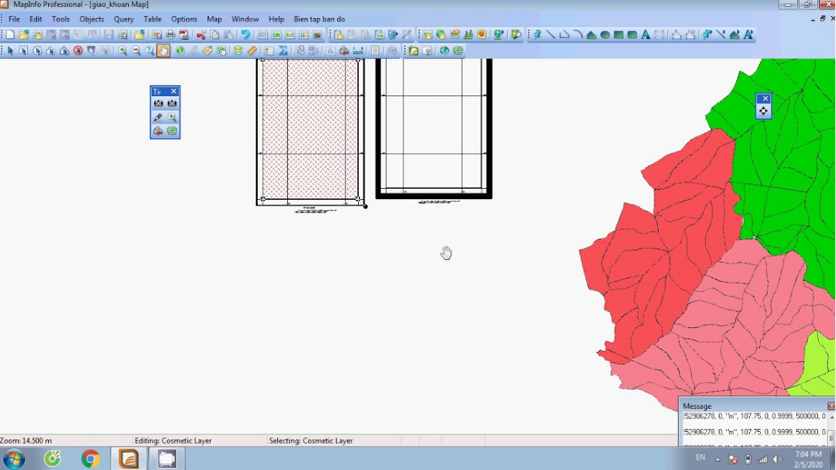 Tạo khung nền và lưới tọa độ trong MapInfo: Hướng dẫn chi tiết 1 Tạo khung nền và lưới tọa độ trong Mapinfo