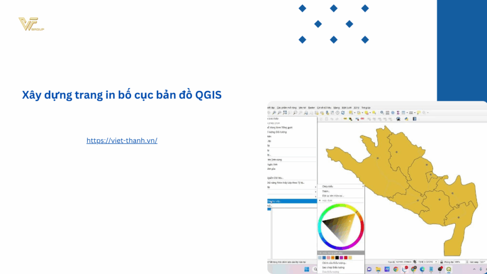 Xây dựng trang in bố cục bản đồ QGIS