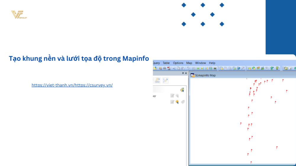 Tạo khung nền và lưới tọa độ trong Mapinfo