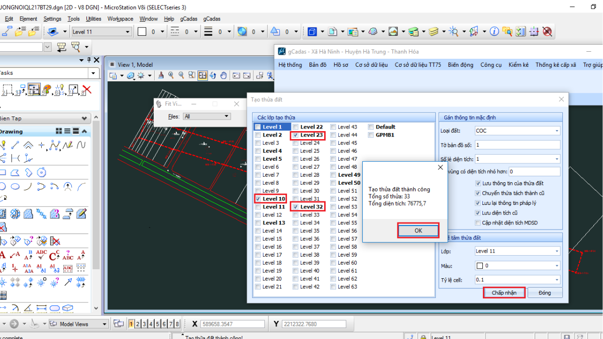 Hướng dẫn nhập dữ liệu thuộc tính từ excel vào gCadas chính xác và nhanh chóng 2 Nhập dữ liệu thuộc tính từ excel vào gCadas