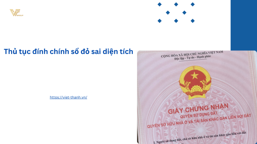 Thủ tục đính chính sổ đỏ sai diện tích