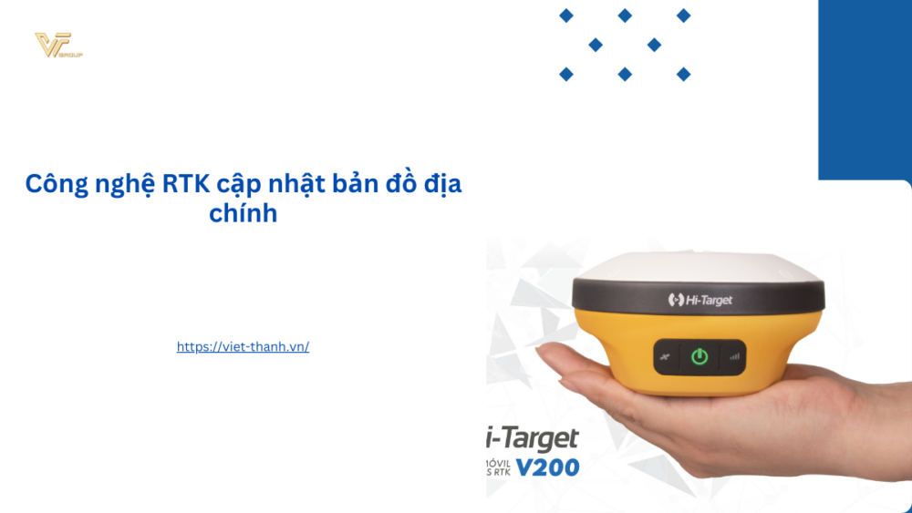 Công nghệ RTK cập nhật bản đồ địa chính