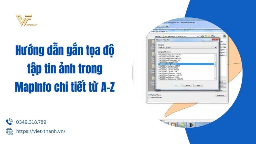 gắn tọa độ tập tin ảnh trong mapinfo
