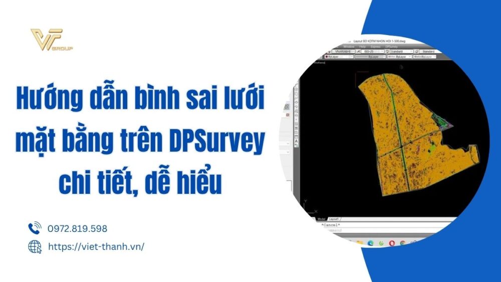 Hướng Dẫn Bình Sai Lưới Mặt Bằng Trên Dpsurvey Chi Tiết, Dễ Hiểu