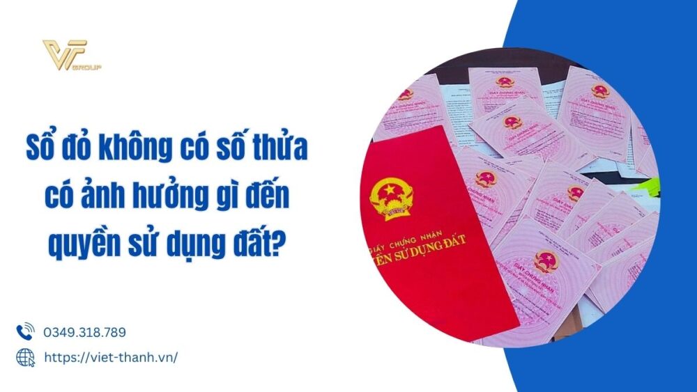 sổ đỏ không có số thửa