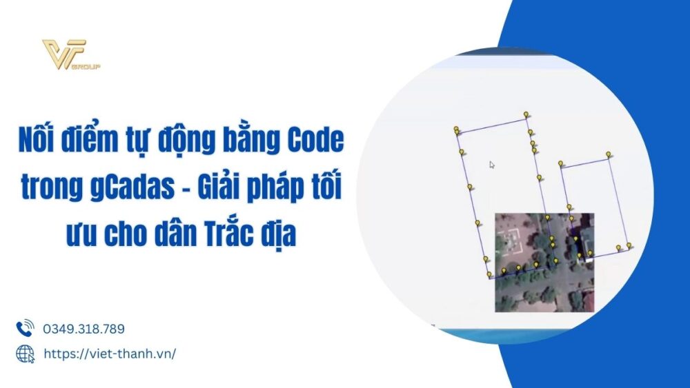 nối điểm tự động bằng Code trong gCadas
