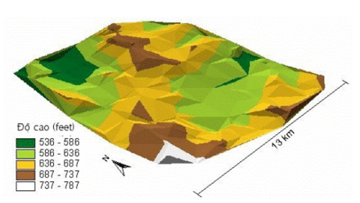 tạo mô hình số độ cao trong Arcgis