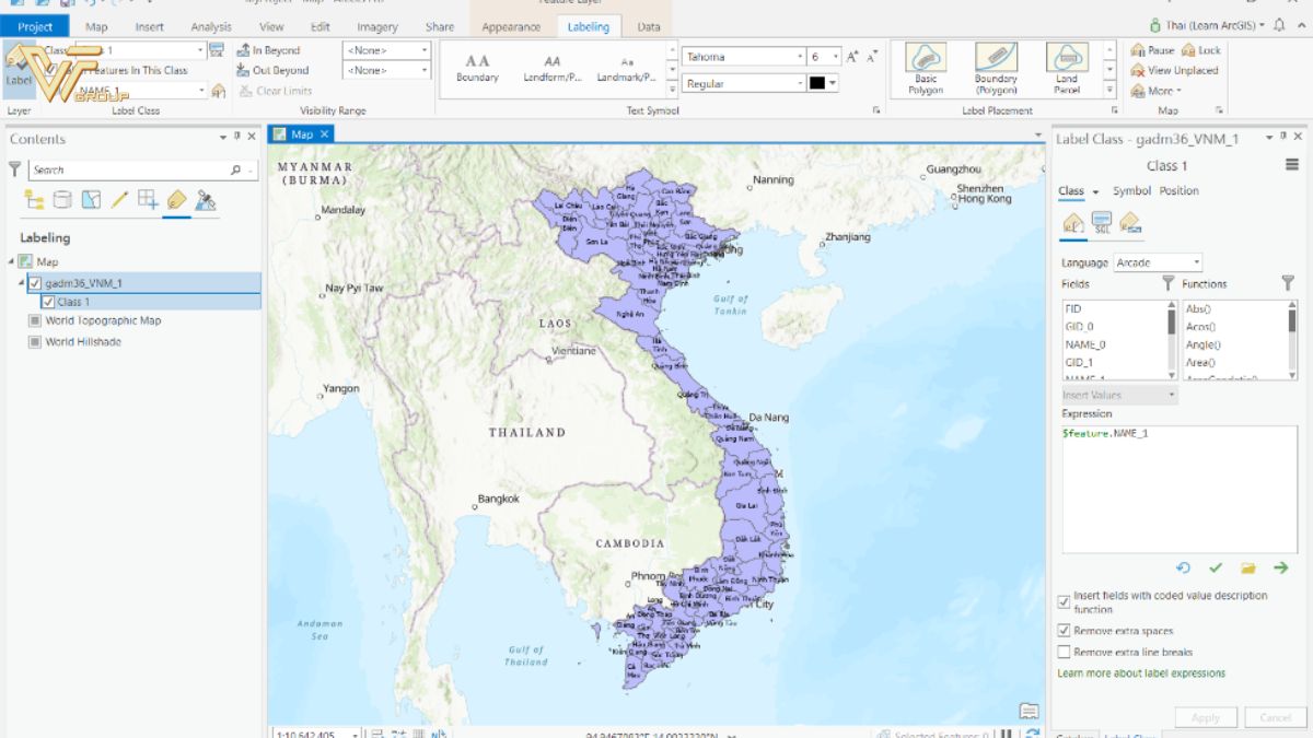 Từ A-Z cách biên tập bản đồ chuyên đề trên Arcgis dành cho người mới 3 Biên tập bản đồ chuyên đề trên Arcgis