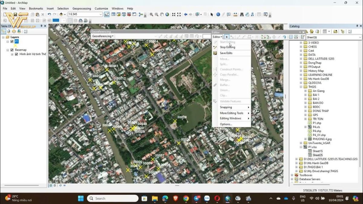 Nhập tọa độ GPS hàng loạt trong Mapinfo - Giải pháp hoàn hảo cho các dự án quy mô lớn 2 Nhập tọa độ GPS hàng loạt trong mapinfo