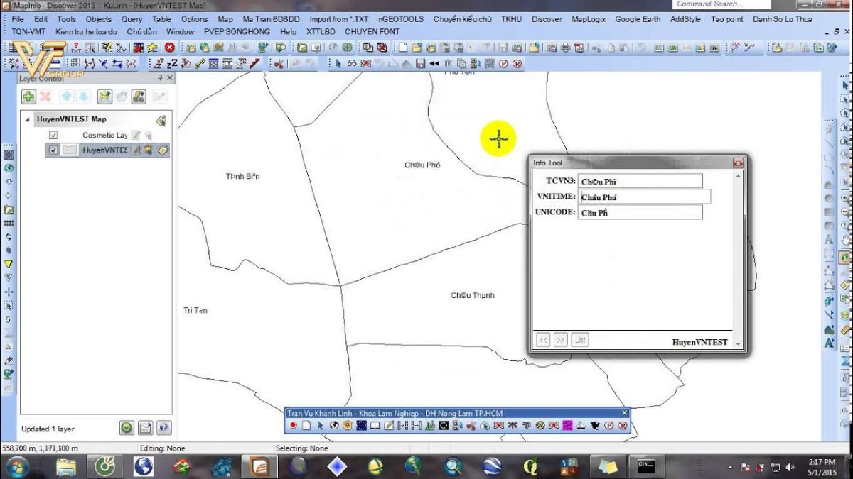 Hướng dẫn cách sửa lỗi font tiếng việt trong MapInfo hiệu quả cho người mới 4 Sửa lỗi font tiếng việt trong Mapinfo