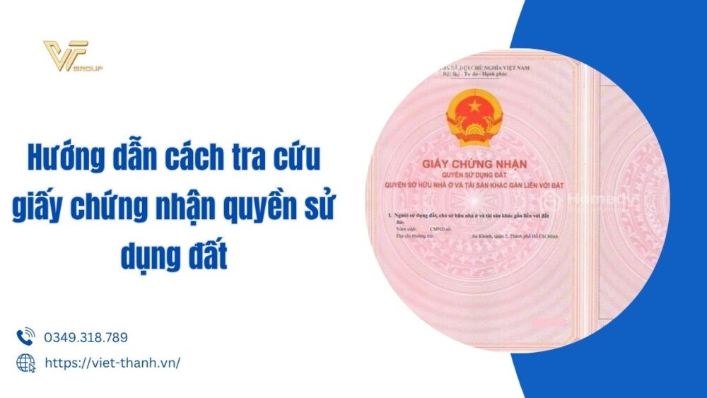 tra cứu giấy chứng nhận quyền sử dụng đất
