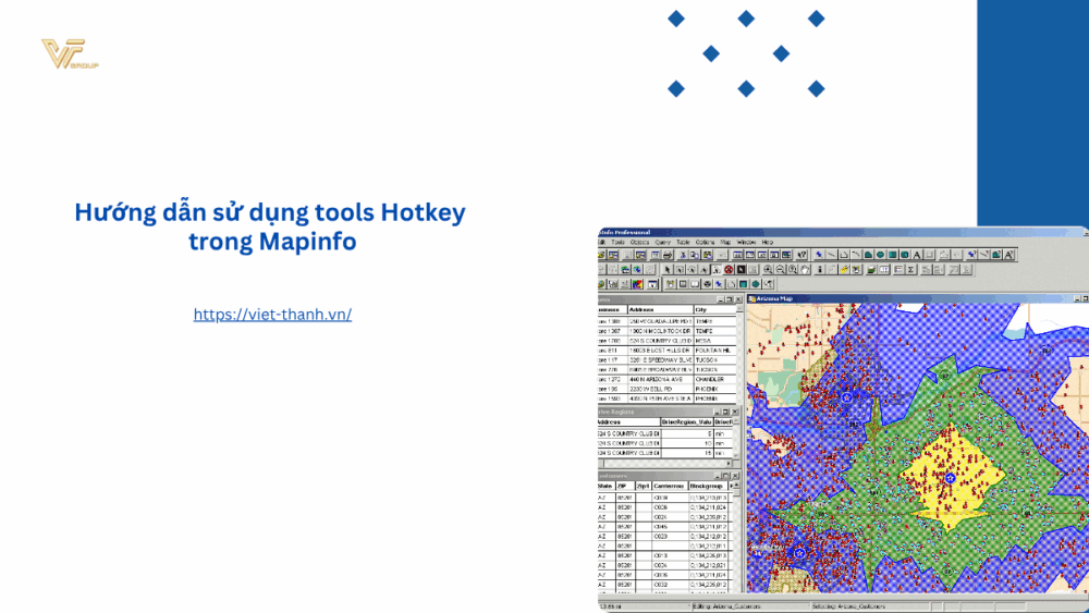 Hướng dẫn sử dụng tools Hotkey trong Mapinfo