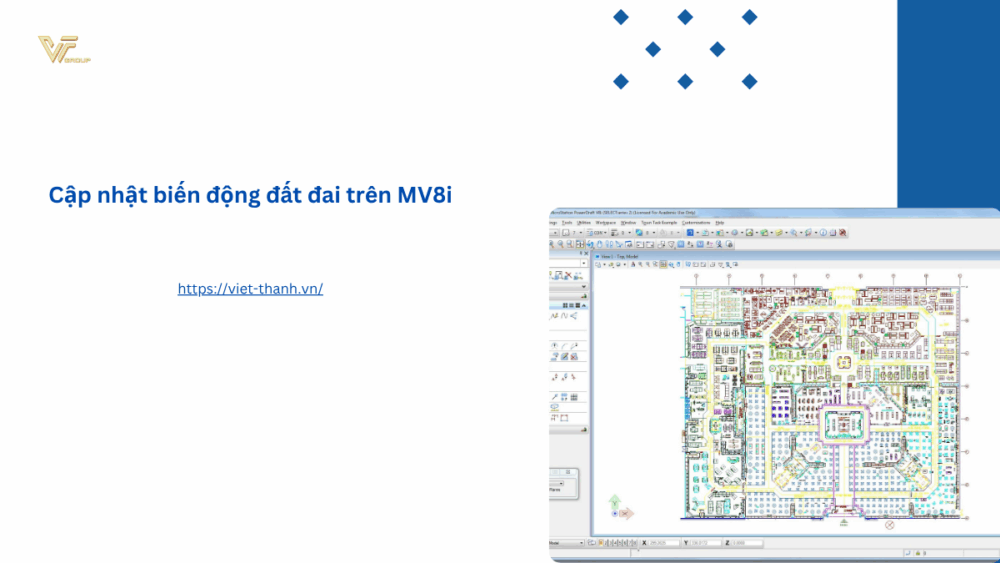 Cập nhật biến động đất đai trên MV8i
