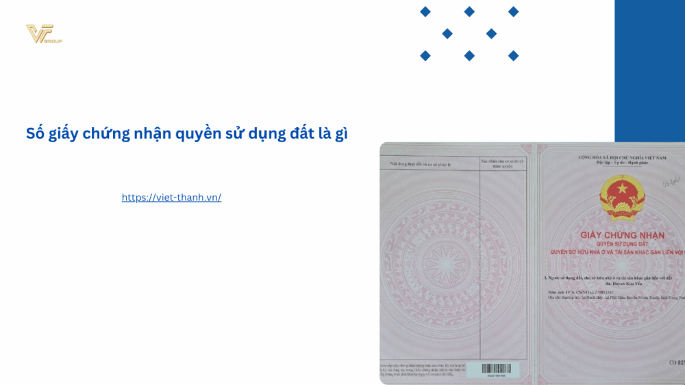 Số giấy chứng nhận quyền sử dụng đất là gì