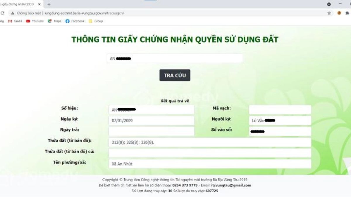Tra cứu sổ đỏ online: Cách thực hiện nhanh, chính xác và an toàn 2 tra cứu sổ đỏ online
