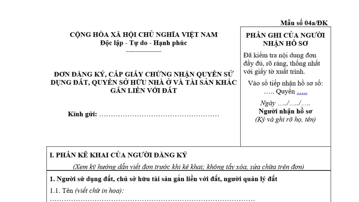 Mẫu số 04/ĐK – Hướng dẫn chi tiết cách viết và các lưu ý 1 mẫu số 04/đk