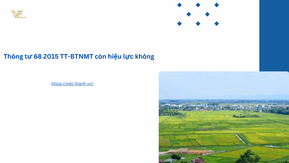 Thông tư 68 2015 TT-BTNMT còn hiệu lực không