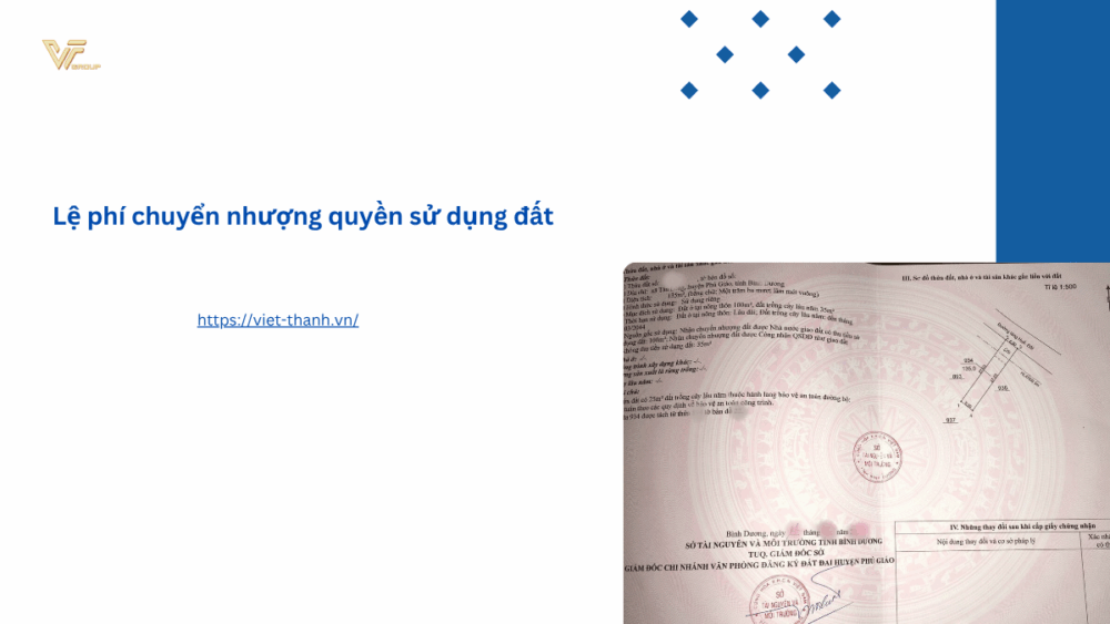 Lệ phí chuyển nhượng quyền sử dụng đất