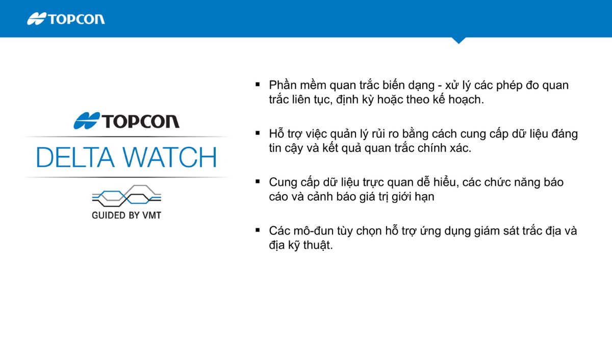 Hãng Topcon Sokkia giới thiệu giải pháp quan trắc biến dạng tự động Delta trong giám sát công trình 15 Hệ thống quan trắc tự động