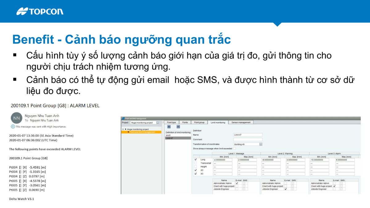 Hãng Topcon Sokkia giới thiệu giải pháp quan trắc biến dạng tự động Delta trong giám sát công trình 19 Hệ thống quan trắc tự động
