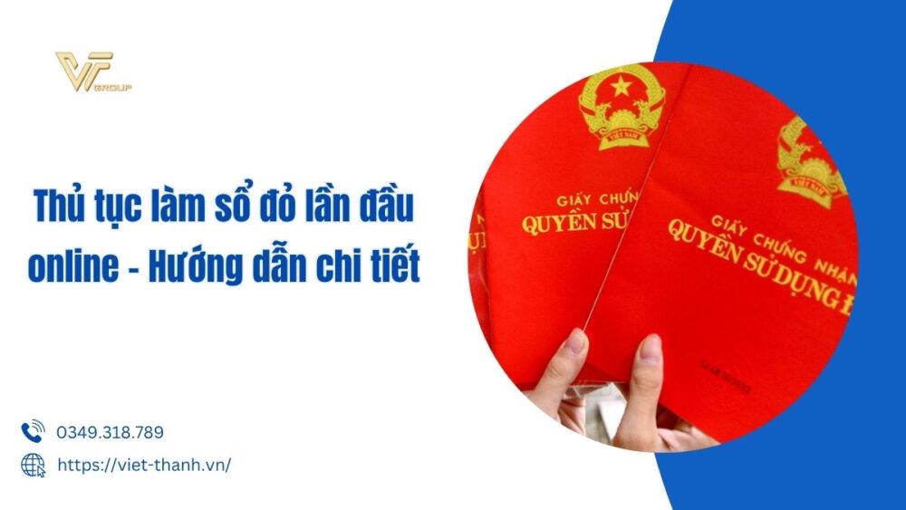 Thủ tục làm sổ đỏ lần đầu online