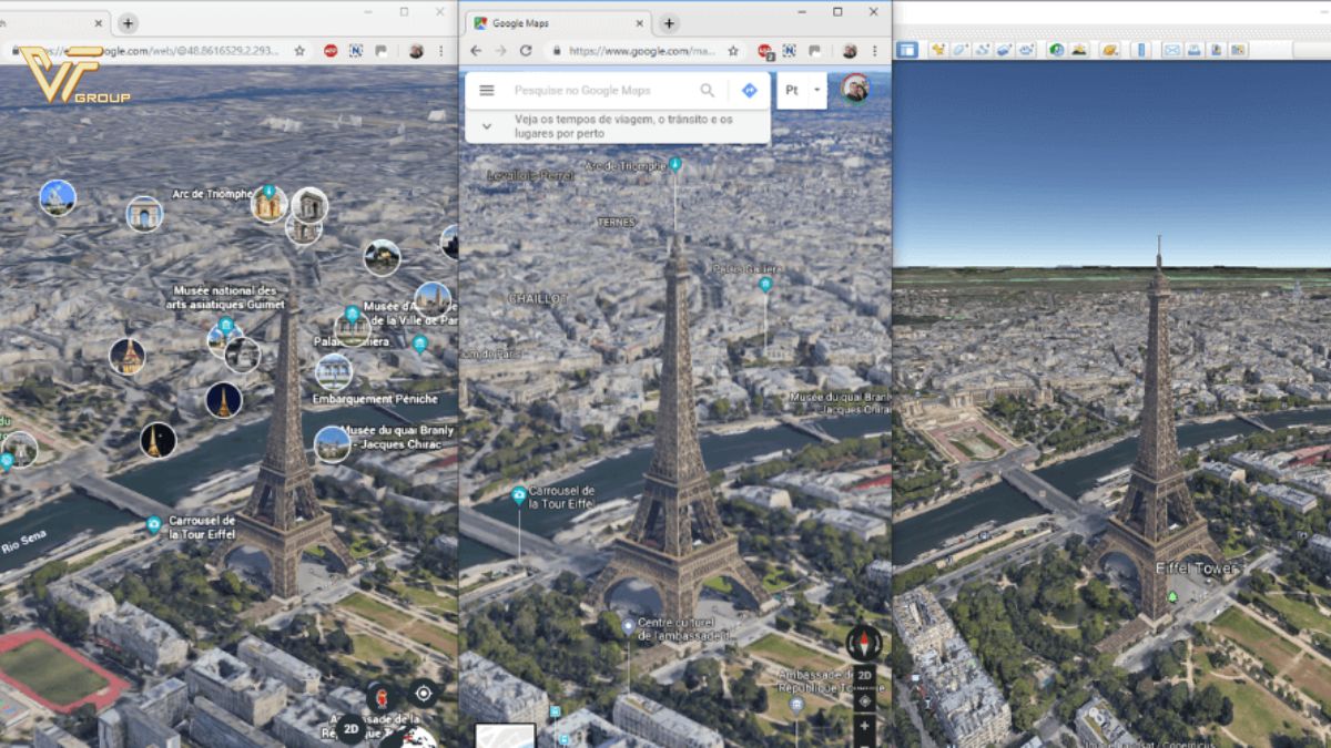Bản đồ vệ tinh Google Earth trực tuyến – Thông tin cập nhật năm 2025 2 bản đồ vệ tinh google earth trực tuyến