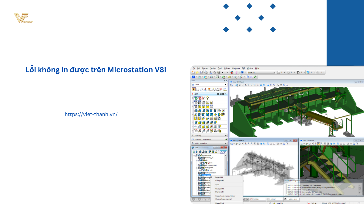 Cách khắc phục lỗi không in được trên Microstation V8i 4 Lỗi không in được trên Microstation V8i