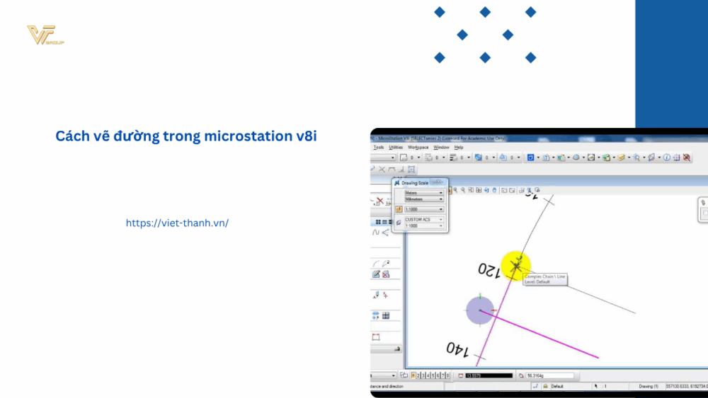 Cách vẽ đường trong microstation v8i