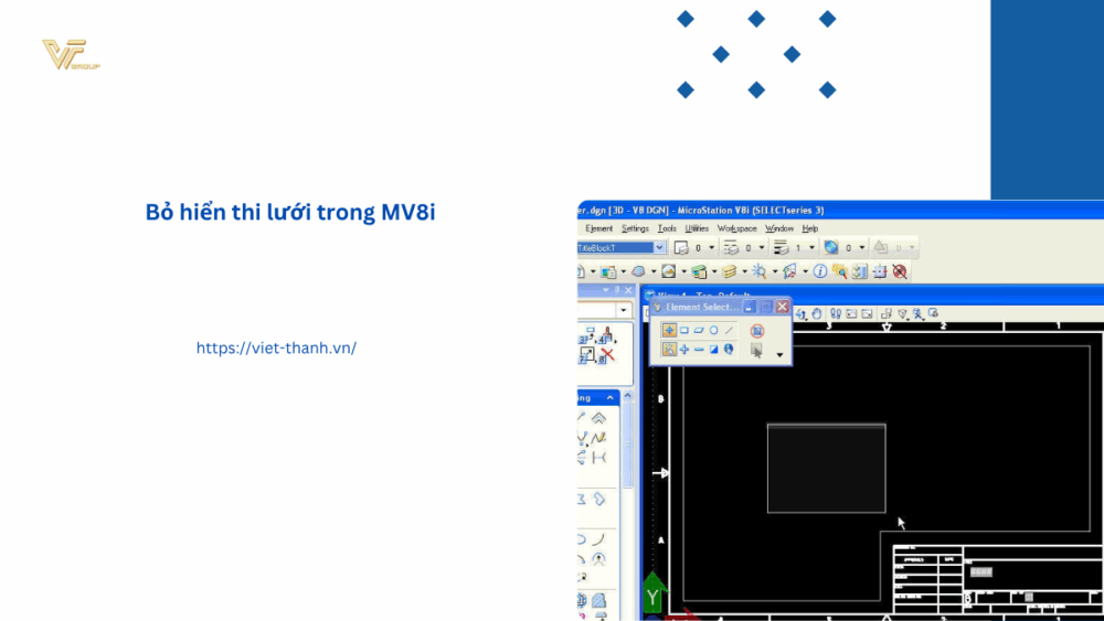 Bỏ hiển thi lưới trong MV8i