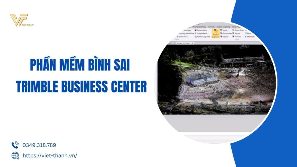Phần mềm bình sai trimble Business center