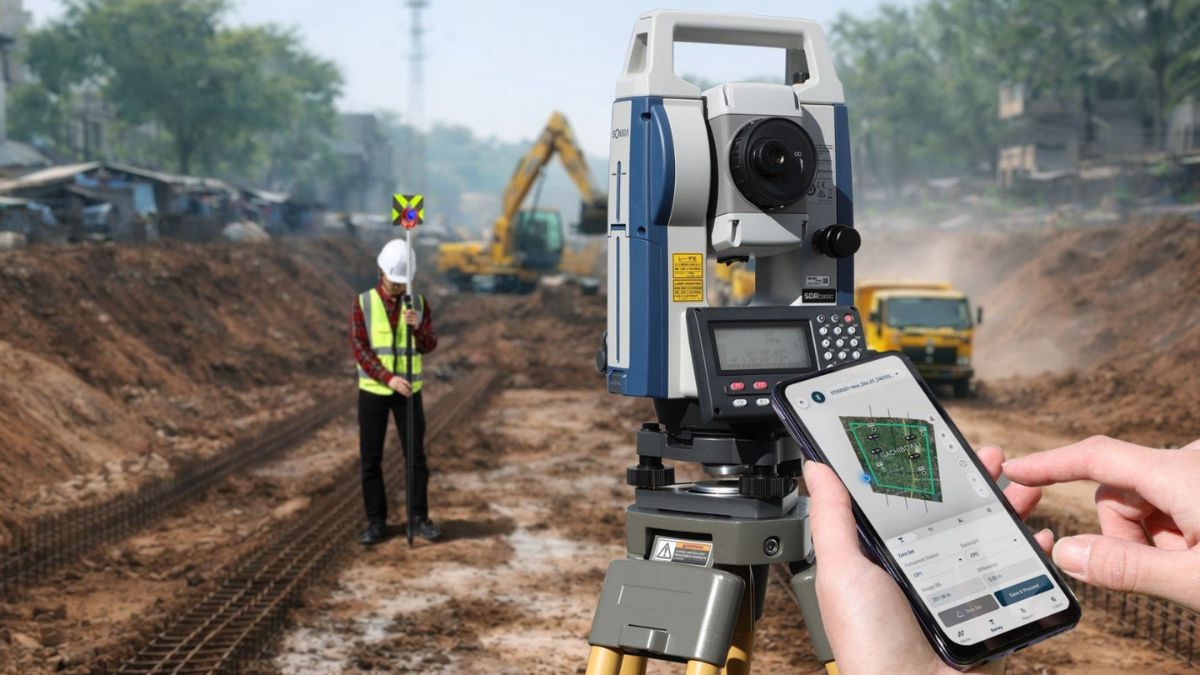 Máy toàn đạc Sokkia đo đạc công trình